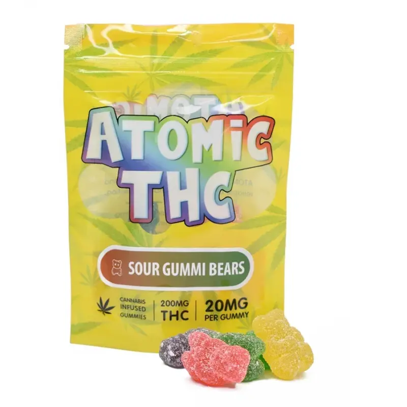 Atomic THC Gummies (200mg) - Blue Raspberries