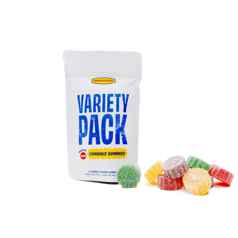 One Stop THC Gummies 500mg - Variety Pack