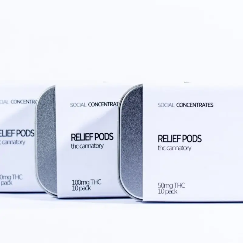 Social - Relief Pod THC Suppositories (200mg)