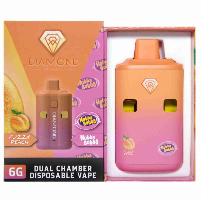 Diamond Dual Vapes 6g - Fuzzy Peach x Hubba Bubba