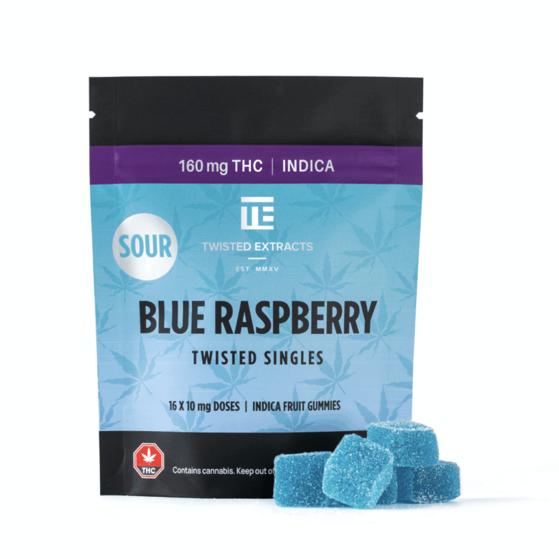 Twisted Extracts - Singles 160mg - Sour Blue Raspberry (Indica) (Copy)