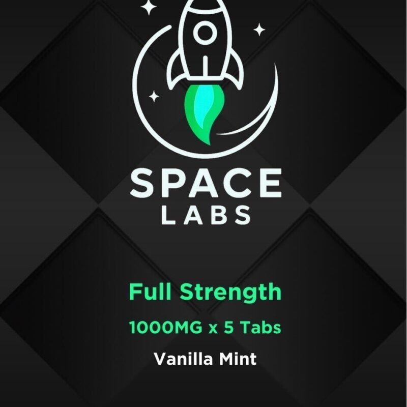 Space Labs - Chewable Sweet Mushroom Tabs - Full Strength (Vanilla Mint 5 Grams)