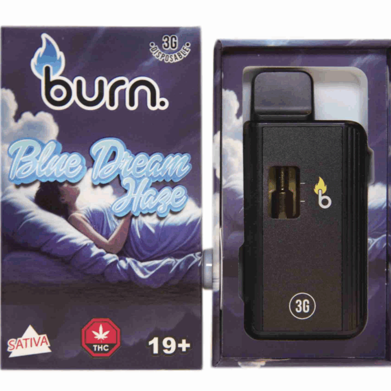 Burn Disposable Vape (3g) - Blue Dream Haze (Sativa)