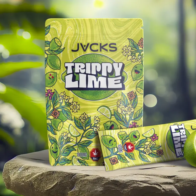 JACKS THC Powder Drink Mix - Trippy Lime 100mg