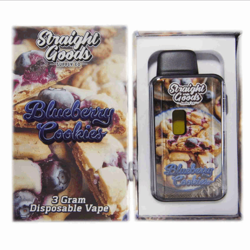 Straight Goods 3g Vape - Blueberry Cookies (Indica)